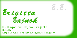 brigitta bajnok business card